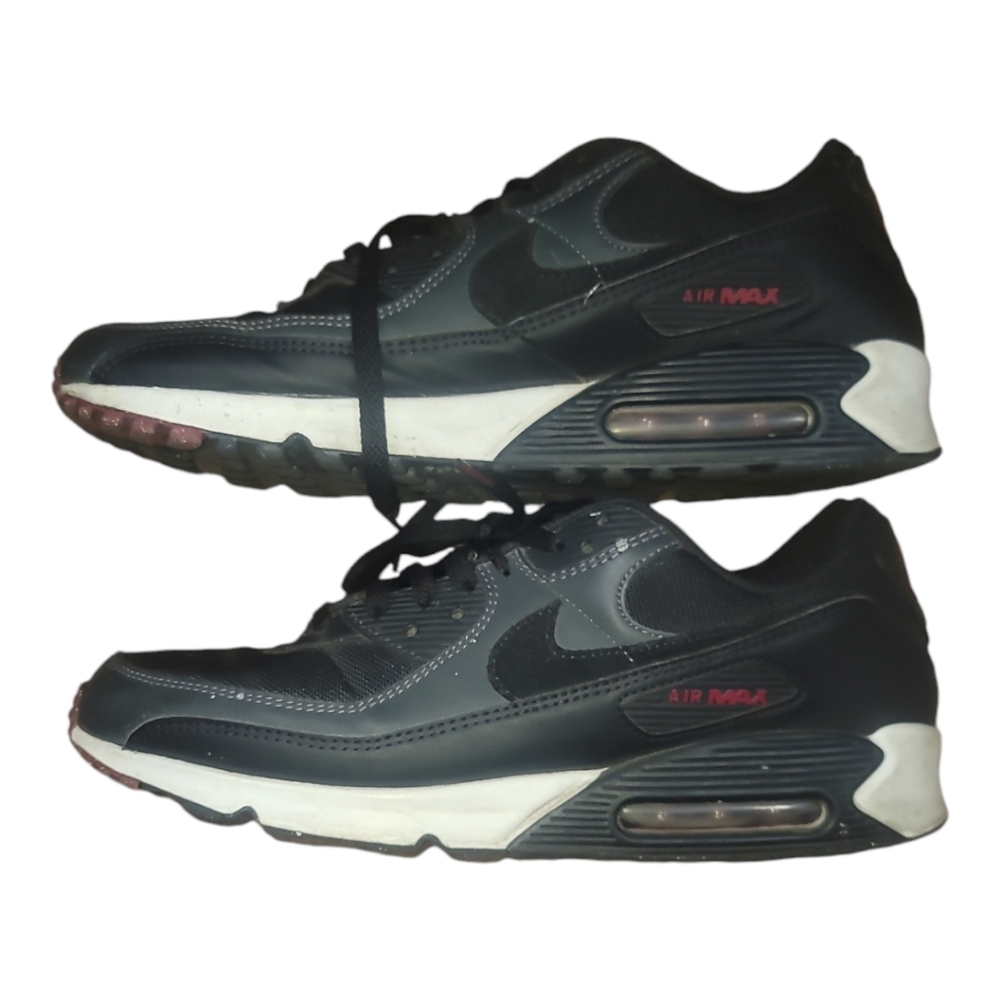 Nike air max 90 anthracite team red black athletic shoes sneakers trainers 12